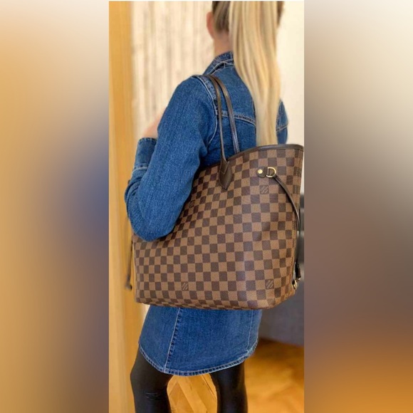 🎁EARLY🎁SALE 🚨2020 EUC Neverfull MM🚨 Louis Vuitton Daimer Ebene - Picture 10 of 10